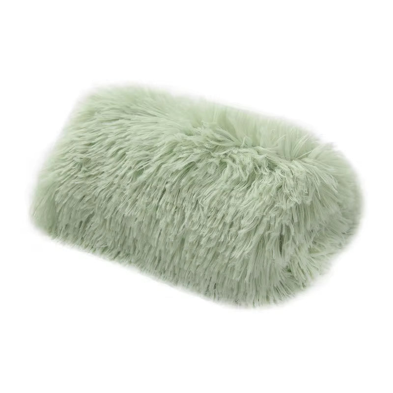 Soft Long Plush Padded Warm Pet Blanket Can Be Used a Mattress Cat Sofa Cushion Household Rug to Keep Warm Dog Sleeping Blanket