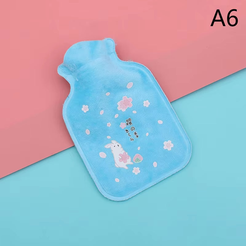 Reusable Winter Warm Heat Hand Warmer PVC Stress Pain Relief Therapy Hot Water Bottle Bags Super Cute Water Injection Water Bags