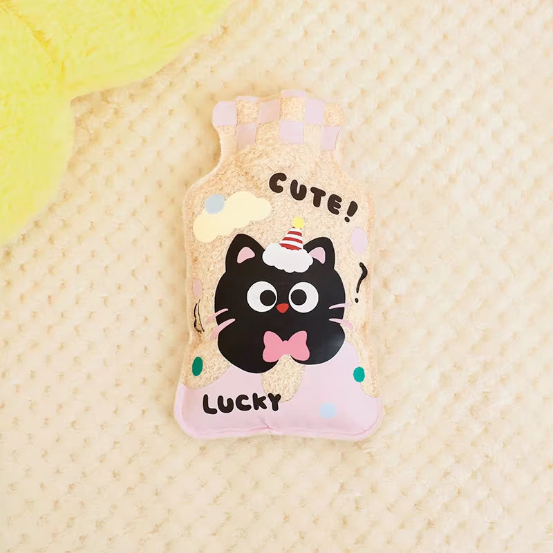 Reusable Winter Warm Heat Hand Warmer PVC Stress Pain Relief Therapy Hot Water Bottle Bags Super Cute Water Injection Water Bags