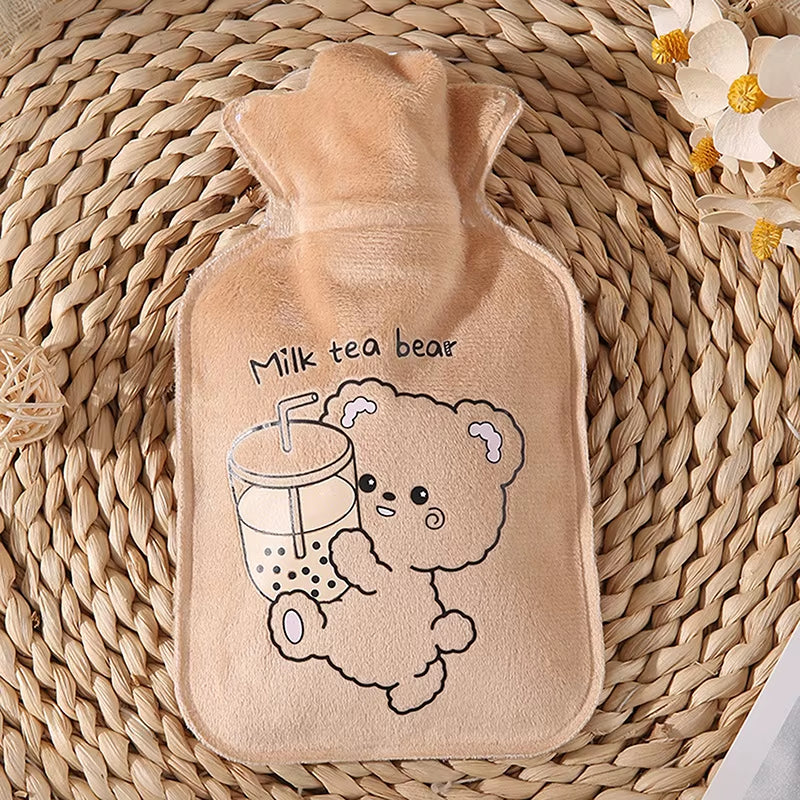 Reusable Winter Warm Heat Hand Warmer PVC Stress Pain Relief Therapy Hot Water Bottle Bags Super Cute Water Injection Water Bags
