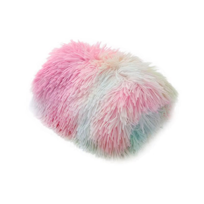 Soft Long Plush Padded Warm Pet Blanket Can Be Used a Mattress Cat Sofa Cushion Household Rug to Keep Warm Dog Sleeping Blanket