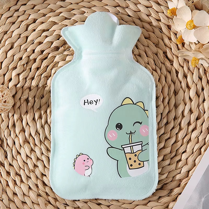 Reusable Winter Warm Heat Hand Warmer PVC Stress Pain Relief Therapy Hot Water Bottle Bags Super Cute Water Injection Water Bags