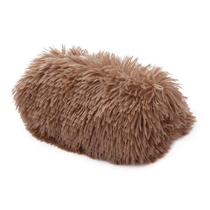 Soft Long Plush Padded Warm Pet Blanket Can Be Used a Mattress Cat Sofa Cushion Household Rug to Keep Warm Dog Sleeping Blanket