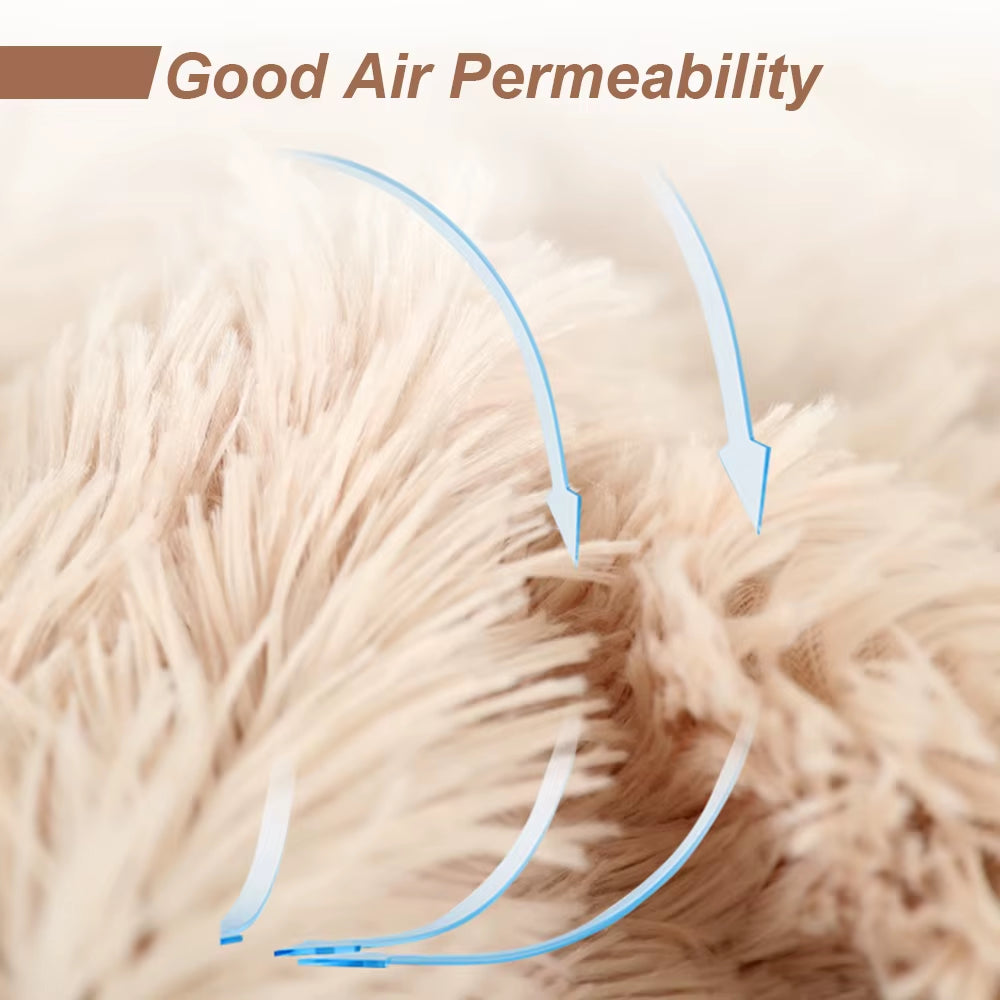 Soft Long Plush Padded Warm Pet Blanket Can Be Used a Mattress Cat Sofa Cushion Household Rug to Keep Warm Dog Sleeping Blanket