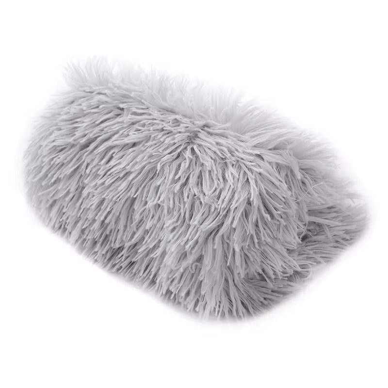 Soft Long Plush Padded Warm Pet Blanket Can Be Used a Mattress Cat Sofa Cushion Household Rug to Keep Warm Dog Sleeping Blanket