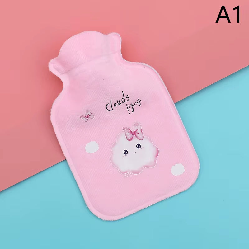 Reusable Winter Warm Heat Hand Warmer PVC Stress Pain Relief Therapy Hot Water Bottle Bags Super Cute Water Injection Water Bags
