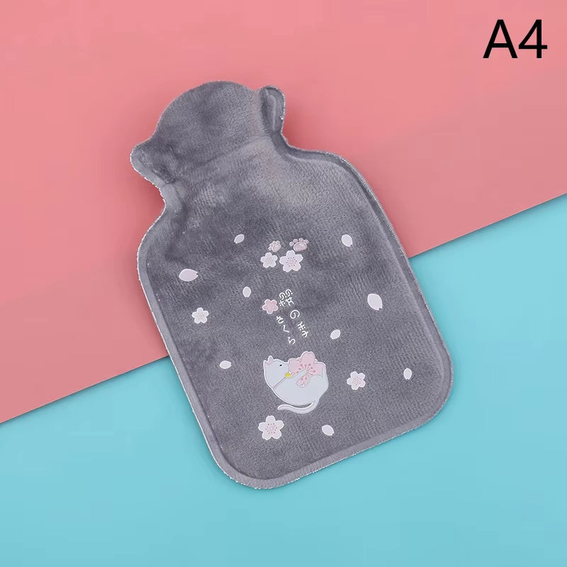 Reusable Winter Warm Heat Hand Warmer PVC Stress Pain Relief Therapy Hot Water Bottle Bags Super Cute Water Injection Water Bags
